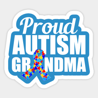 Proud Autism Grandma Sticker